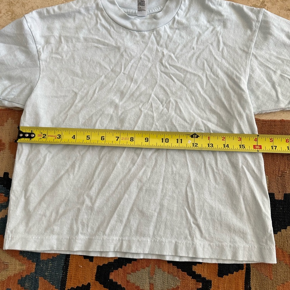 Crewneck crop top short sleeve shirt Los Angeles Apparel basic classic cotton - Picture 4 of 4